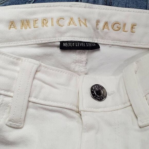 American Eagle Size 0 White Skinny Jegging - Picture 3 of 8